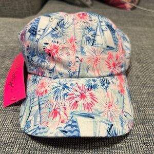 Lilly Pulitzer Pink and Blue Hat